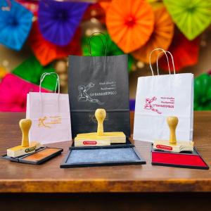 Carimbo Madeira Pequeno, Médio ou Grande Personalizado      