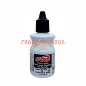 Tinta Carimbo Radex Tincar 40ml   Preto   